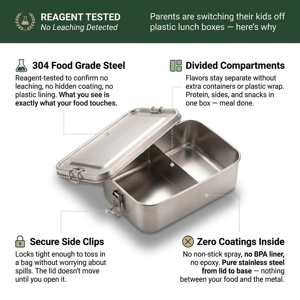 Non-Toxic Stainless Steel Lunch Box