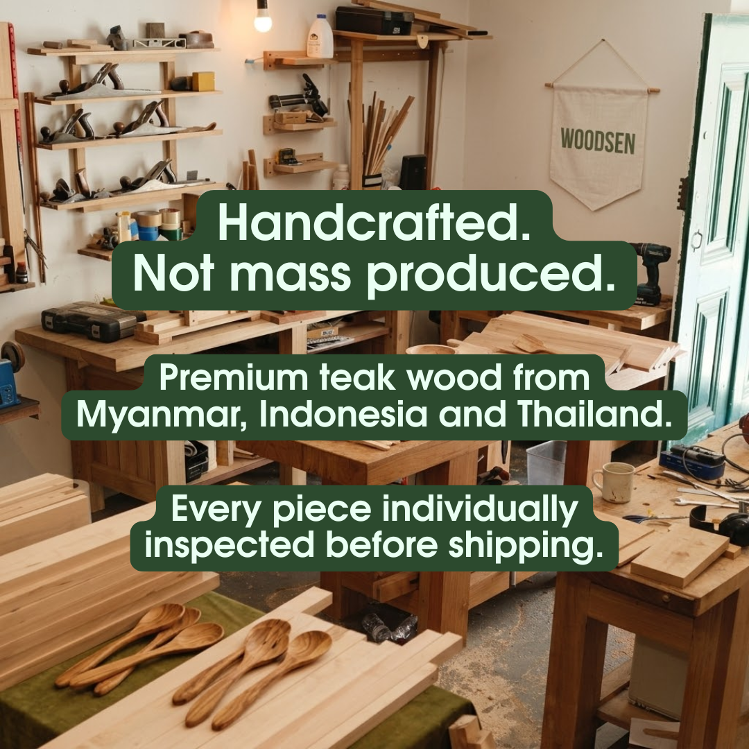 7-Piece Teak Wood Utensil Set