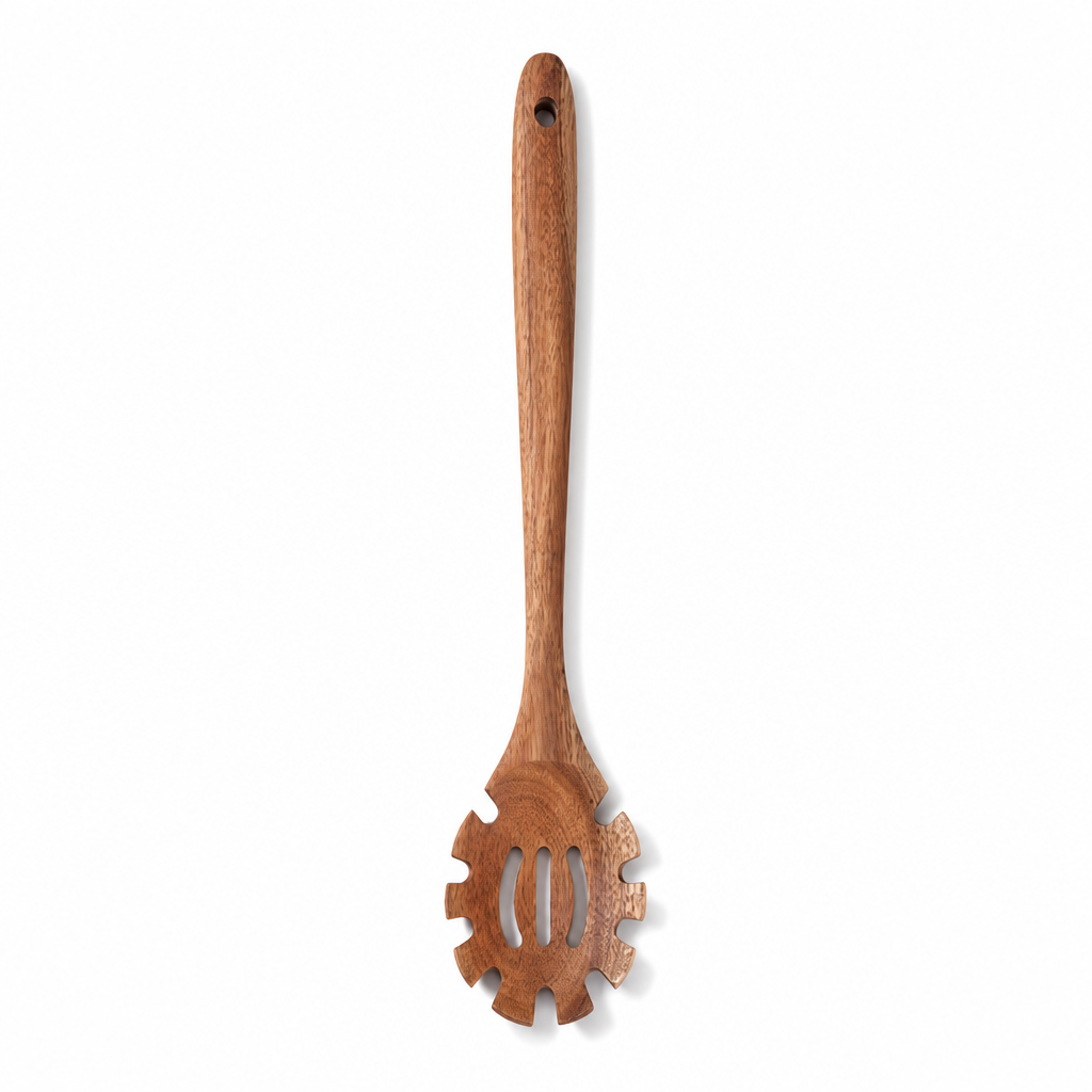 Teak Spaghetti Fork