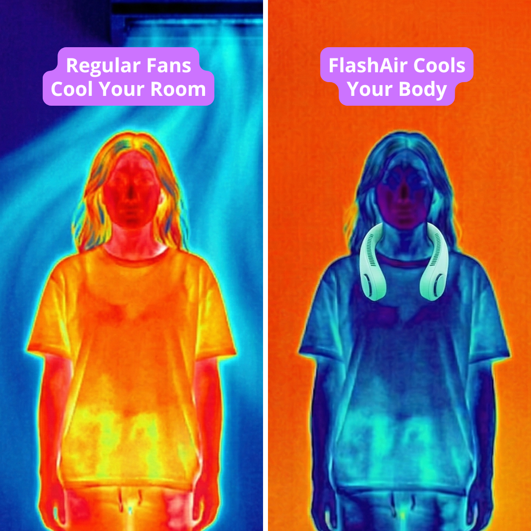 FlashAir V2.0 — Neck Fan For Hot Flashes & Sweats